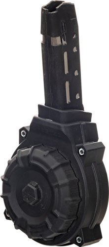 DRMA69.jpg PRO MAG MAGAZINE FOR GLOCK 20 - 10MM 50RD DRUM BLACK POLYMER