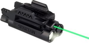 LASERMAX LASER/LIGHT RAIL - MOUNT SPARTAN GREEN/WHITE LED