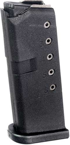 GLK10 PRO MAG MAGAZINE FOR GLOCK 42 - 380ACP 6RD BLACK POLYMER