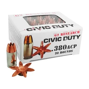 11835-14139506.webp G2R CIVIC DUTY 380ACP 20RD BOX 25 BOXES PER CASE