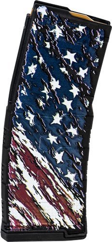 556MOD3FLAG30 AMEND2 AR-15 MAGAZINE 5.56X45 - 30RD POLY MOD3 AMERICAN FLAG