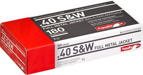 AGUILA 40 SW 180GR FMJ-FN - 50RD 20BX/CS AGUILA 40 SW 180GR FMJ-FN - 50RD 20BX/CS