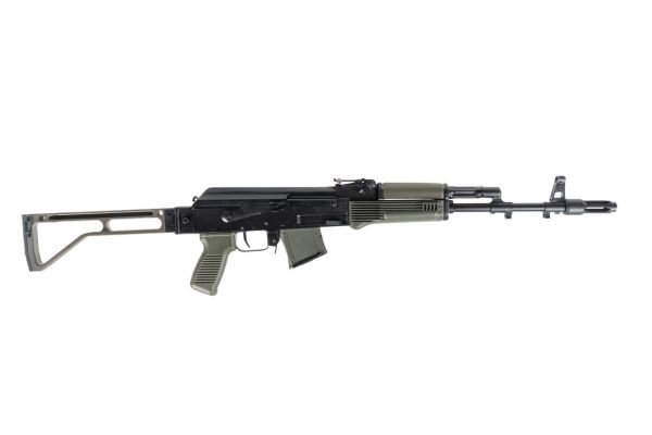 Arsenal SAM7SF 7.62x39mm Semi-Auto AK-47 Rifle with Aluminum Side Folding Stock and Arsenal Hard Case OD Green