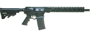 ATI ALPHA MAXX 5.56 RIFLE 16" 15" HANDGUARD BLACK, FLIP UP 1-60RD MAG