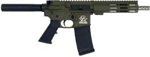 GLFA AR15 PISTOL 223 WYLDE - 7.5" STAINLESS BBL OD GREEN