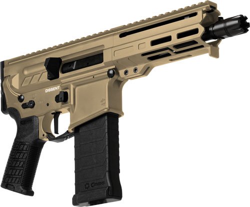 CMMG PISTOL DISSENT MK4 5.7X28 - MM 6.5" 32RD COYOTE TAN CMMG PISTOL DISSENT MK4 5.7X28 - MM 6.5" 32RD COYOTE TAN