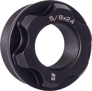 RUGGED SUPPRESSORS FIXED MOUNT - OBSIDIAN 1/2X36