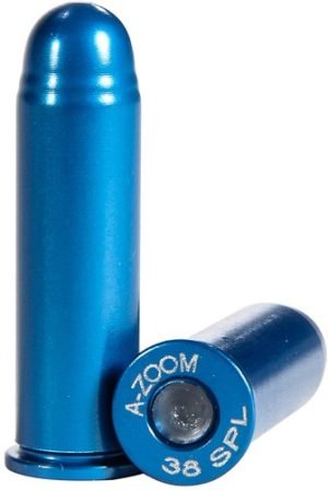 A-ZOOM METAL SNAP CAP BLUE - .38 SPECIAL 12-PACK