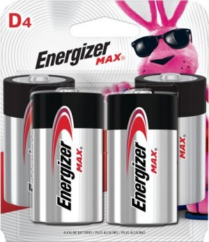 ENERGIZER MAX BATTERIES D - 4-PACK