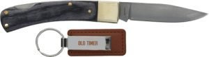 OLD TIMER KNIFE LOCKBACK FOLDR - & KEYCHAIN COMBO PROMO Q3 26'