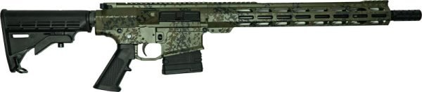 GLFA AR10 RIFLE 308 BUNDLE 16" - W/ 5 KNIVES LICHEN GREEN