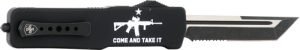 TEMPLAR KNIFE LARGE ZINC OTF - COME & TAKE IT AR 3.5" D2