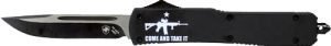 TEMPLAR KNIFE SLIM OTF COME - AND TAKE IT AR 3.1" BLACK DP