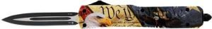 TEMPLAR KNIFE SLIM OTF EAGLE - 3.1" BLACK DAGGER