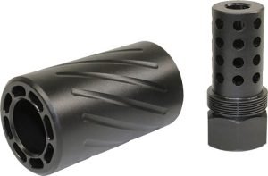GUNTEC AR 300 BLACKOUT MUZZLE - COMP & QD BLAST SHIELD