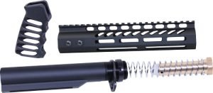 GUNTEC AR15 9" PISTOL BRACE - BUILD KIT & BUFFER TUBE BLACK